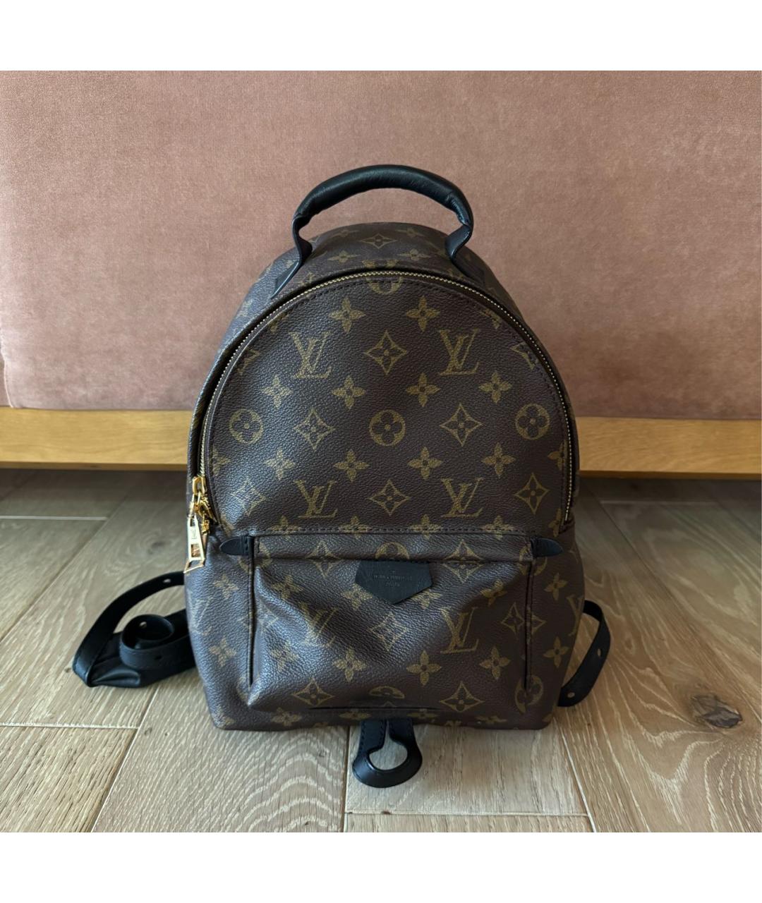 LOUIS VUITTON Коричневый кожаный рюкзак, фото 9