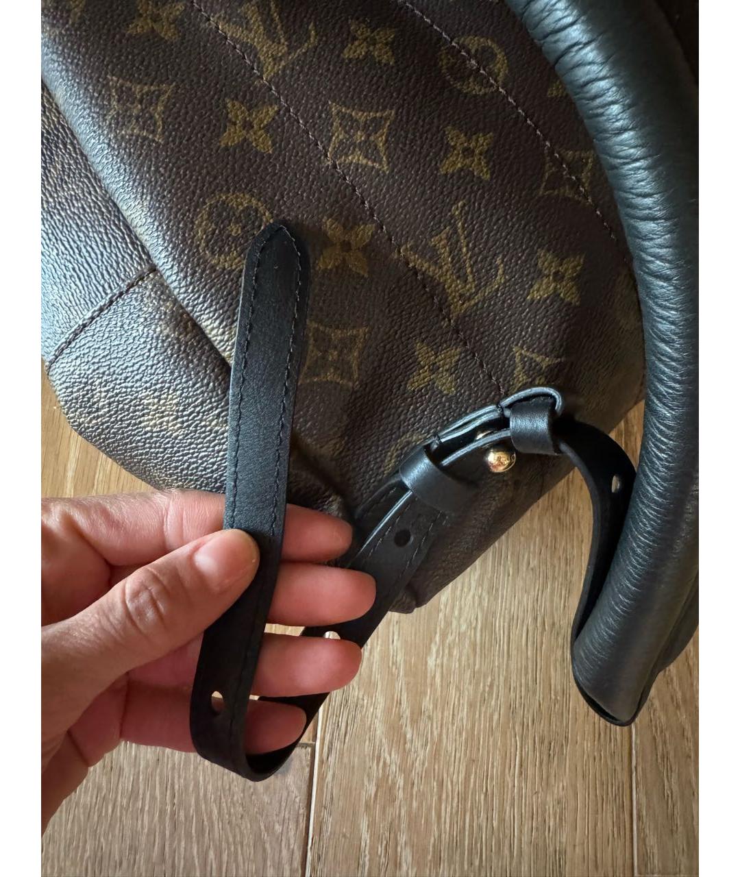 LOUIS VUITTON Коричневый кожаный рюкзак, фото 8