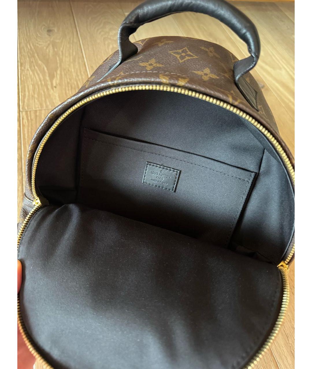 LOUIS VUITTON Коричневый кожаный рюкзак, фото 4