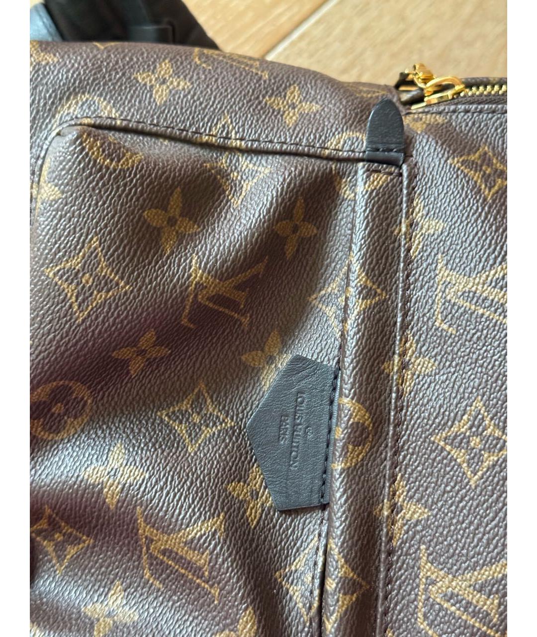 LOUIS VUITTON Коричневый кожаный рюкзак, фото 5