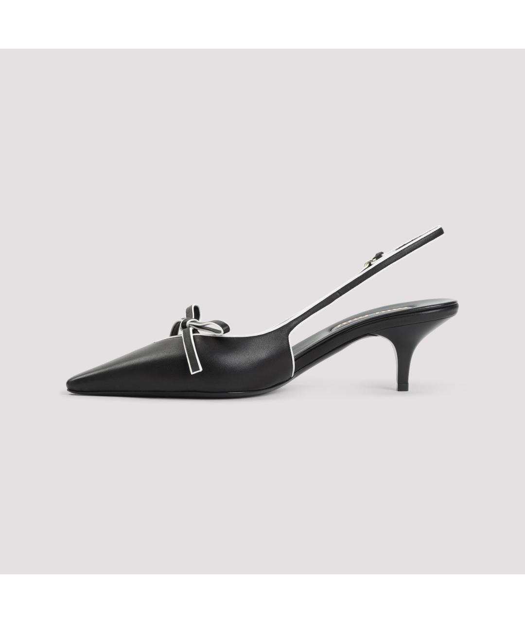 MIU MIU Черные кожаные туфли, фото 4