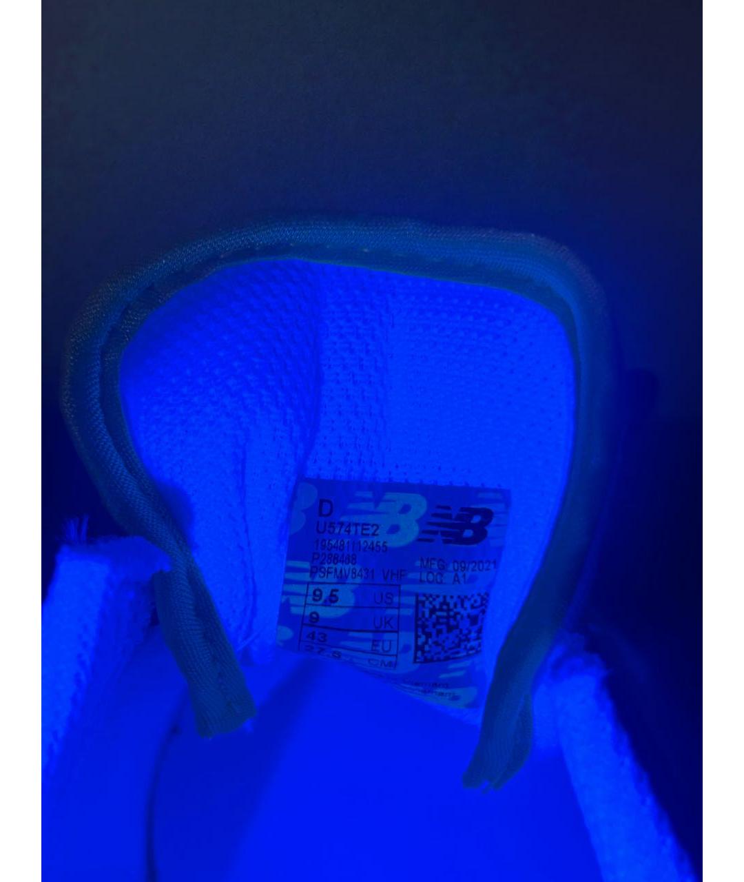NEW BALANCE Серые синтетические низкие кроссовки / кеды, фото 6