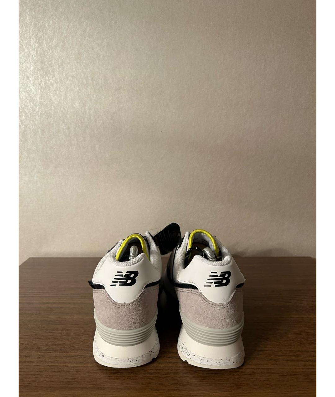 NEW BALANCE Серые синтетические низкие кроссовки / кеды, фото 4