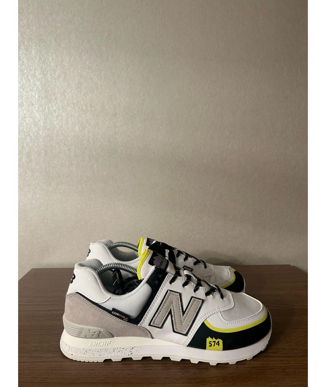NEW BALANCE Серые синтетические низкие кроссовки / кеды, фото 7