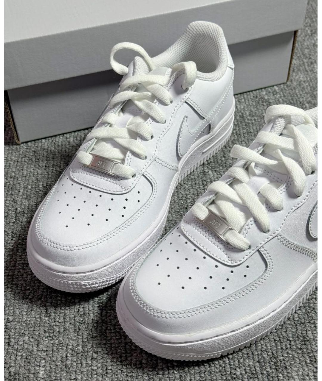 NIKE Белые кожаные кеды, фото 7