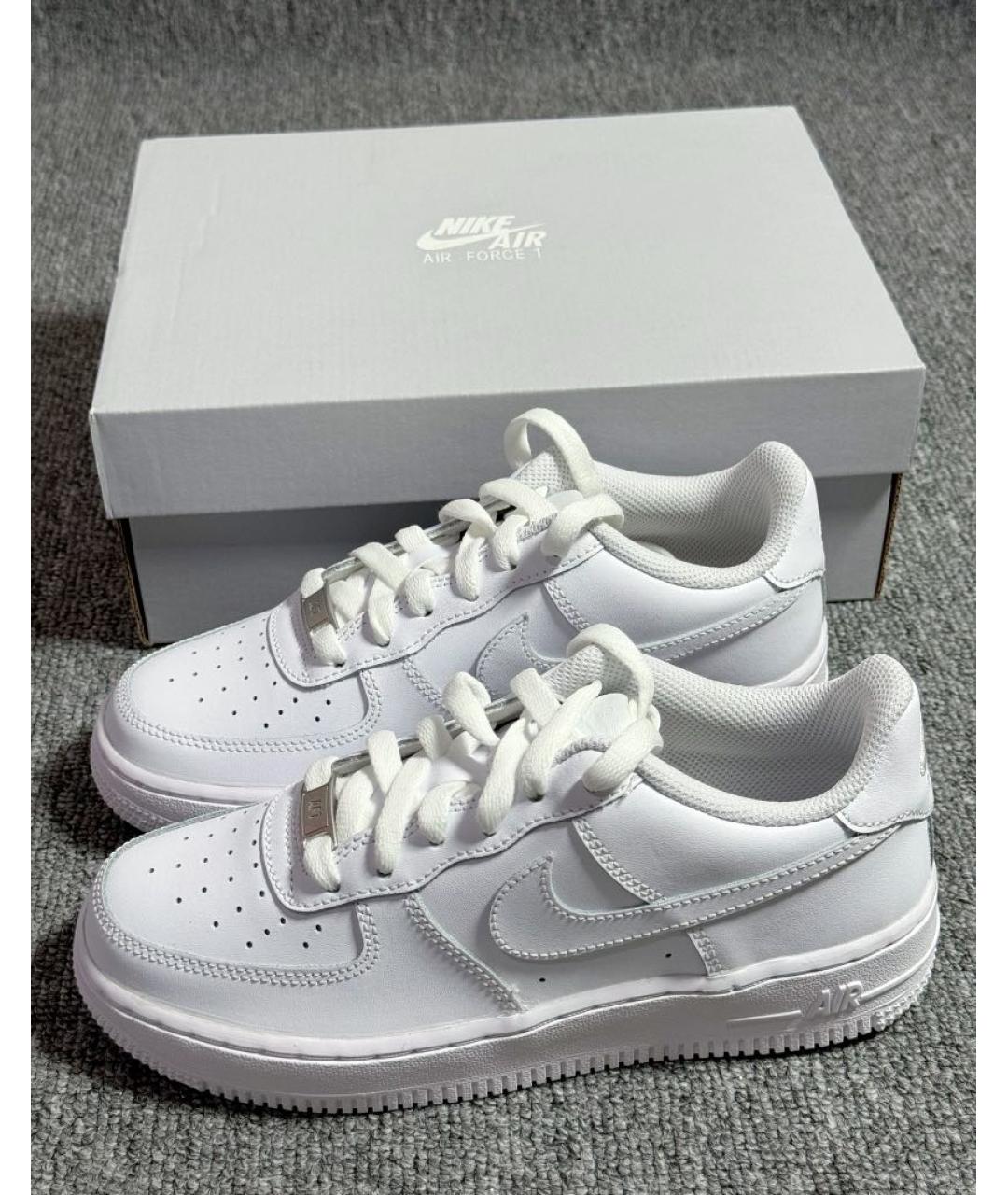 NIKE Белые кожаные кеды, фото 5