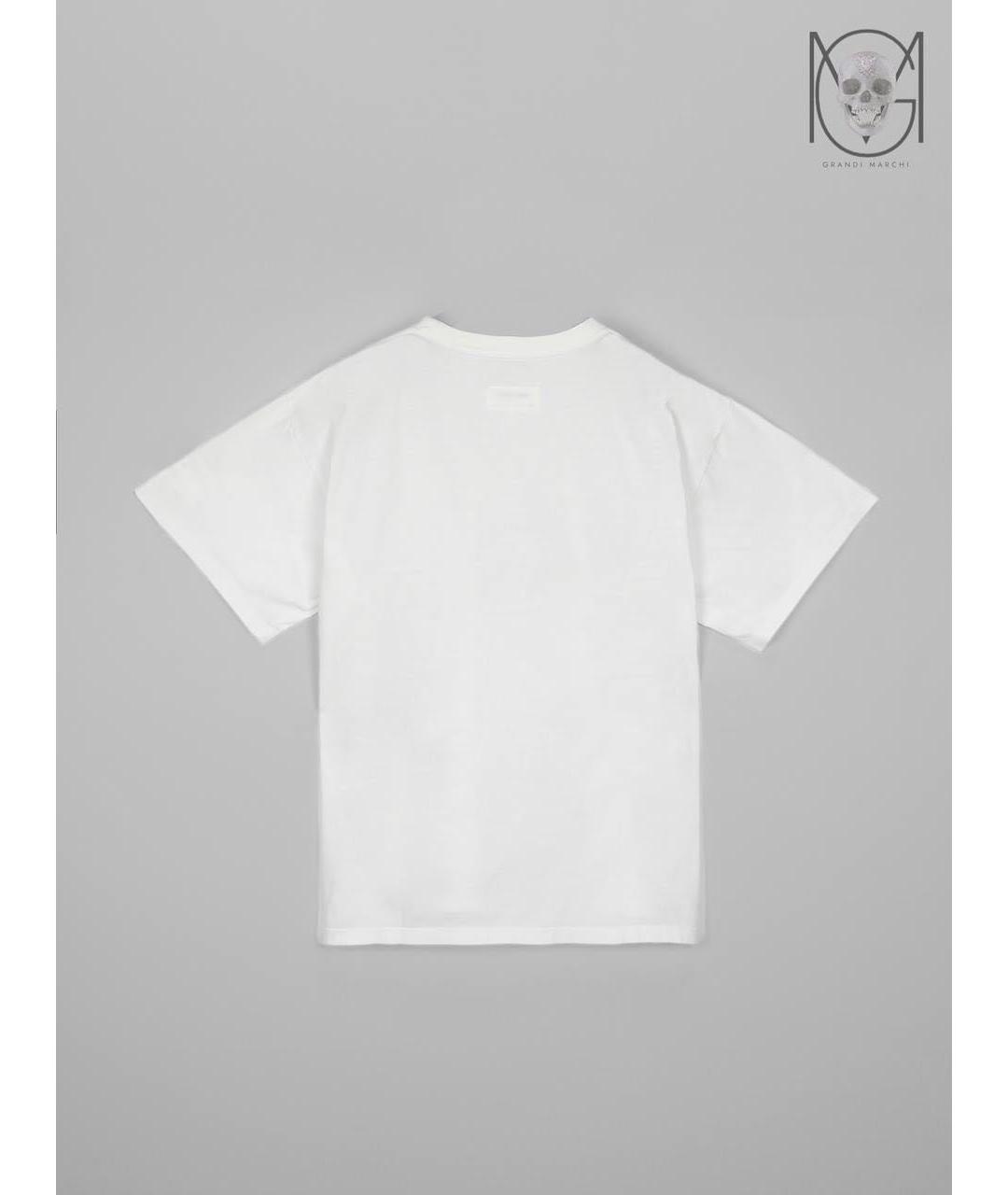 MM6 MAISON MARGIELA Белая хлопковая футболка, фото 3