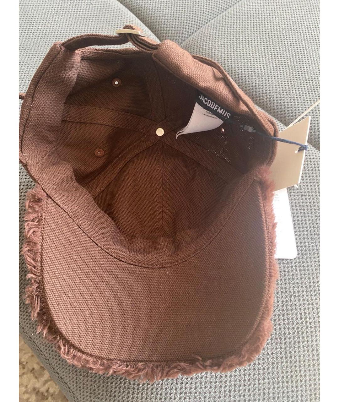 JACQUEMUS Коричневая хлопковая кепка/бейсболка, фото 5