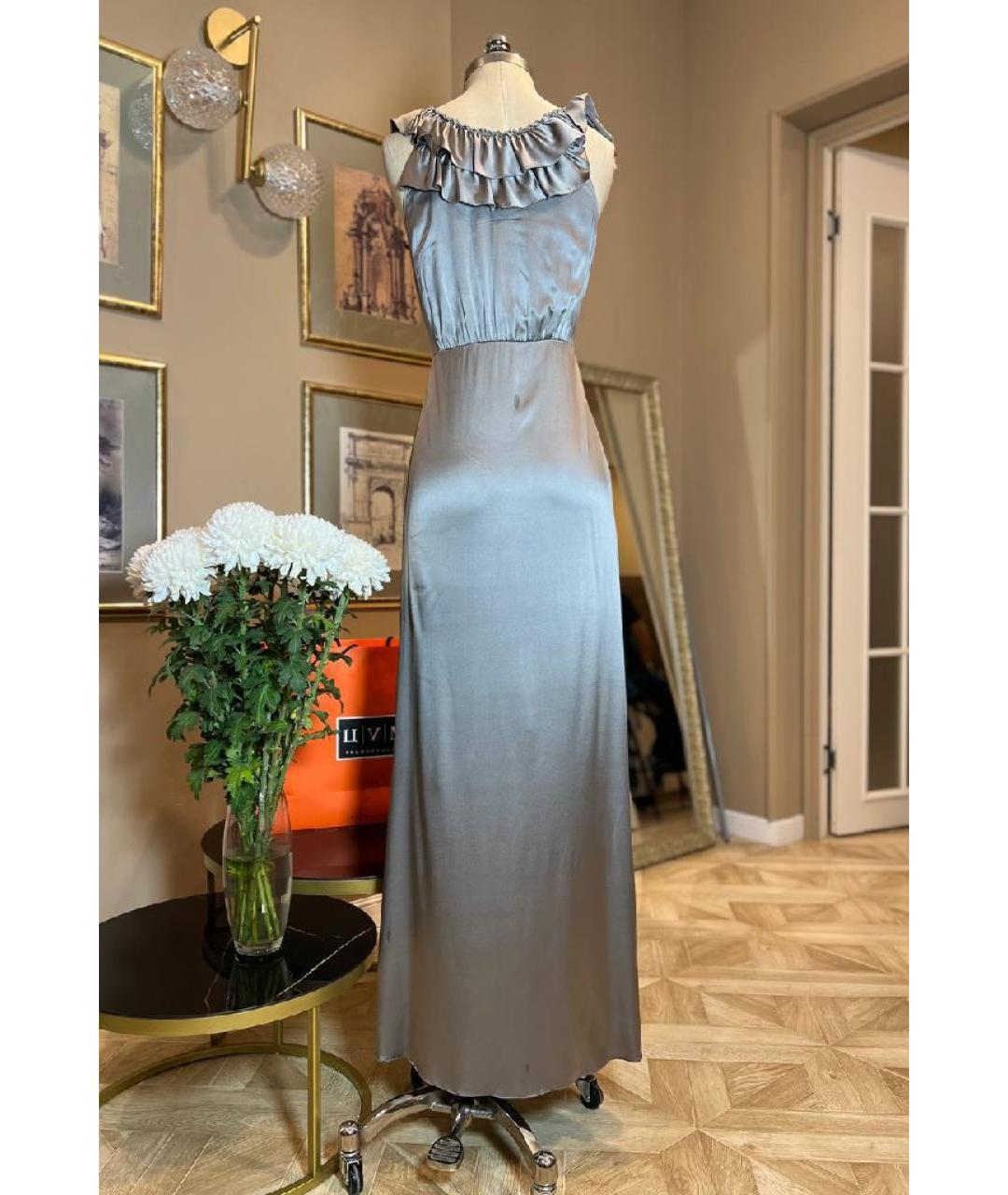 VERA WANG Серое вечернее платье, фото 2