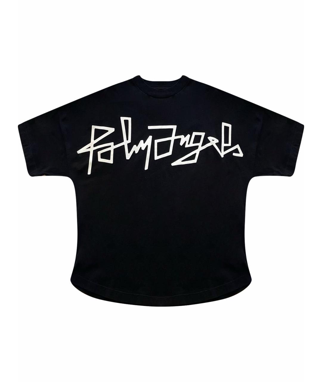 PALM ANGELS Черная хлопковая футболка, фото 1