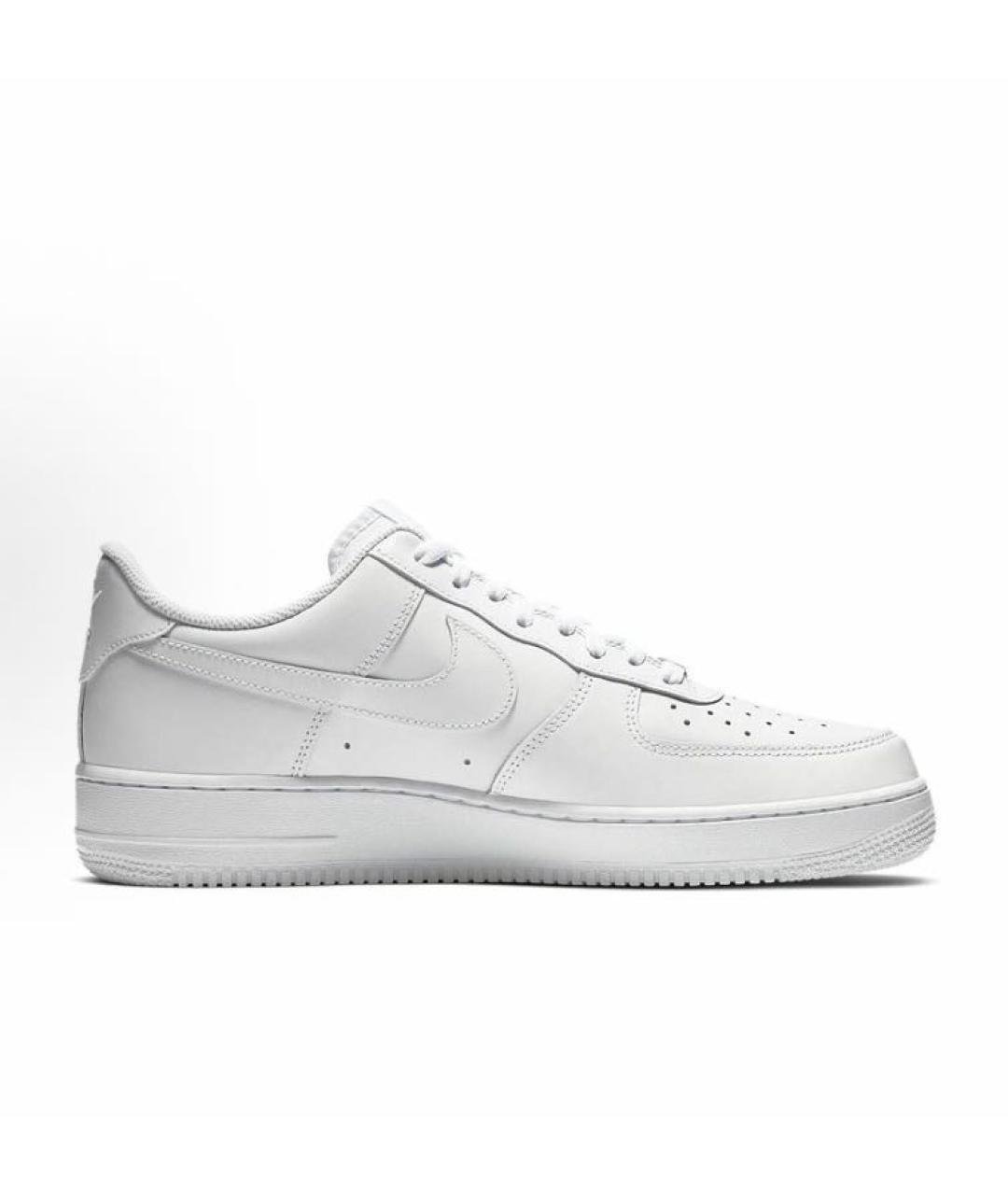 NIKE Белые кожаные низкие кроссовки / кеды, фото 9