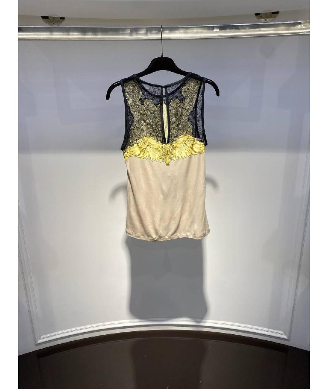 ROBERTO CAVALLI Желтая майка, фото 2