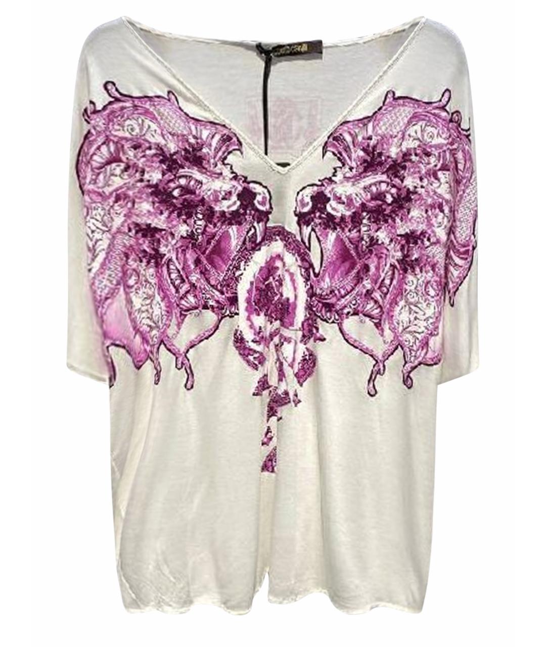 ROBERTO CAVALLI Розовая футболка, фото 1