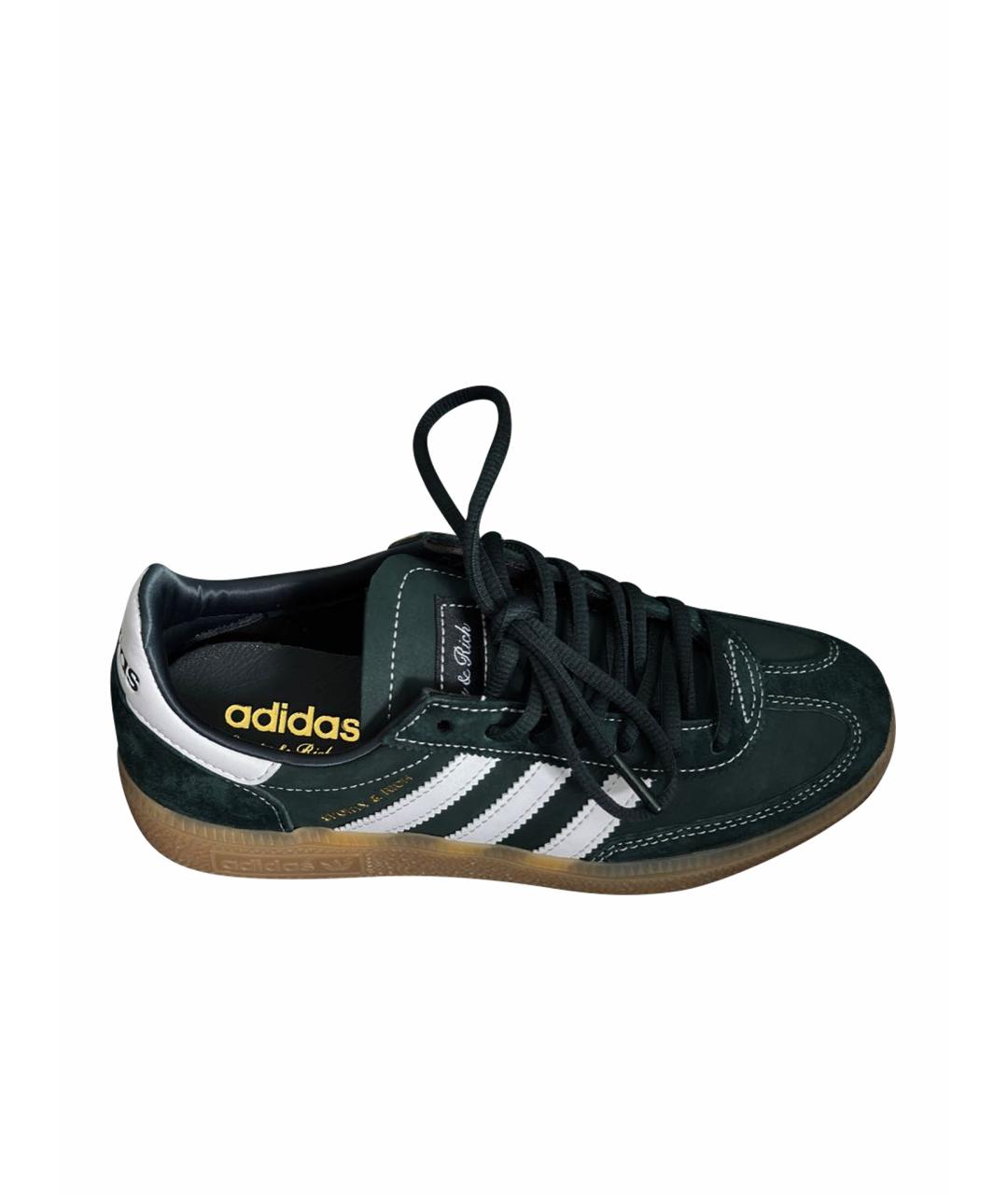 ADIDAS Зеленые замшевые кеды, фото 1