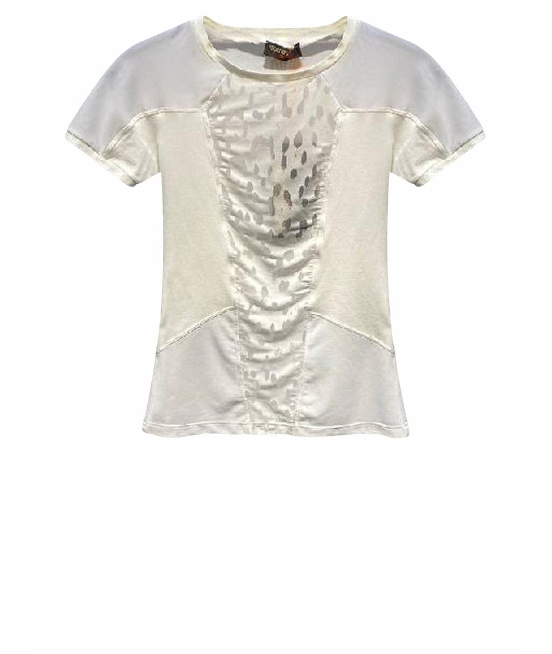 ROBERTO CAVALLI Бежевая футболка, фото 1