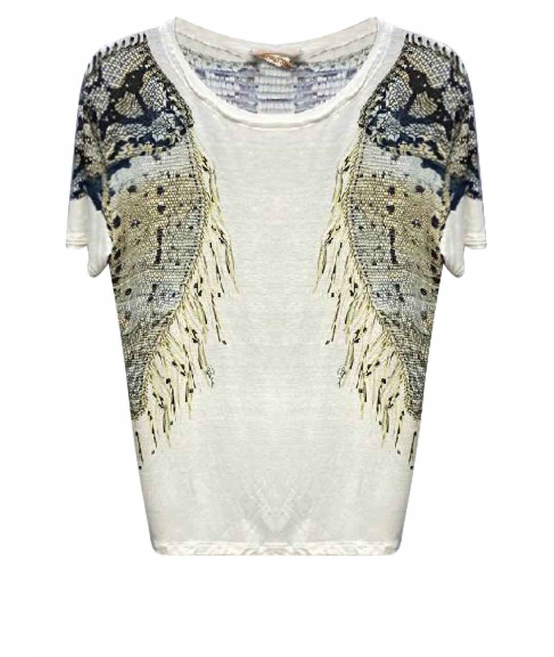 ROBERTO CAVALLI Бежевая футболка, фото 1