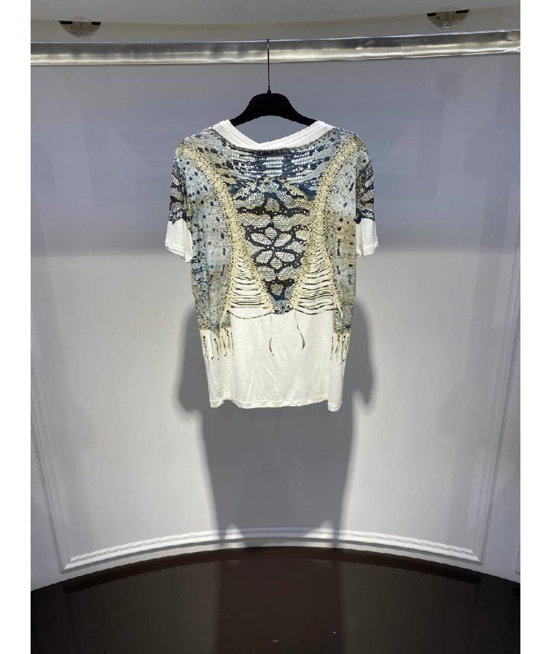 ROBERTO CAVALLI Бежевая футболка, фото 2