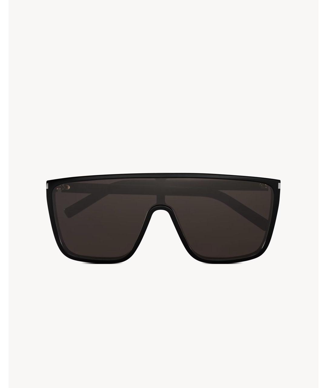 SAINT LAURENT Черные пластиковые солнцезащитные очки, фото 2