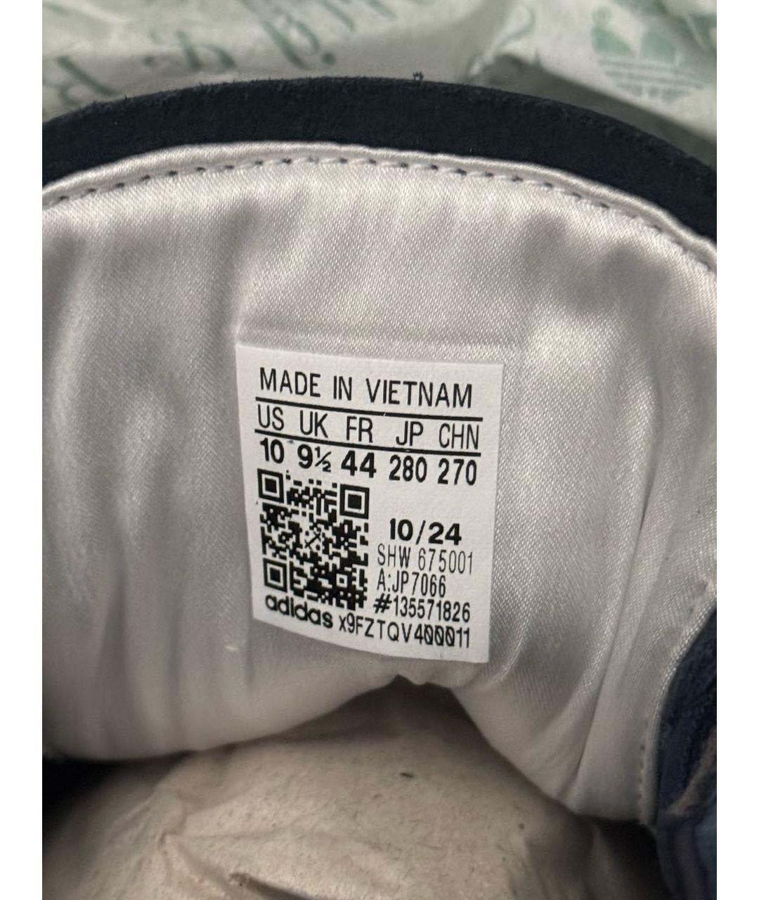 ADIDAS Синие замшевые низкие кроссовки / кеды, фото 5