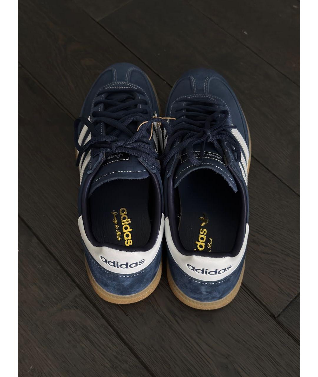 ADIDAS Синие замшевые низкие кроссовки / кеды, фото 4