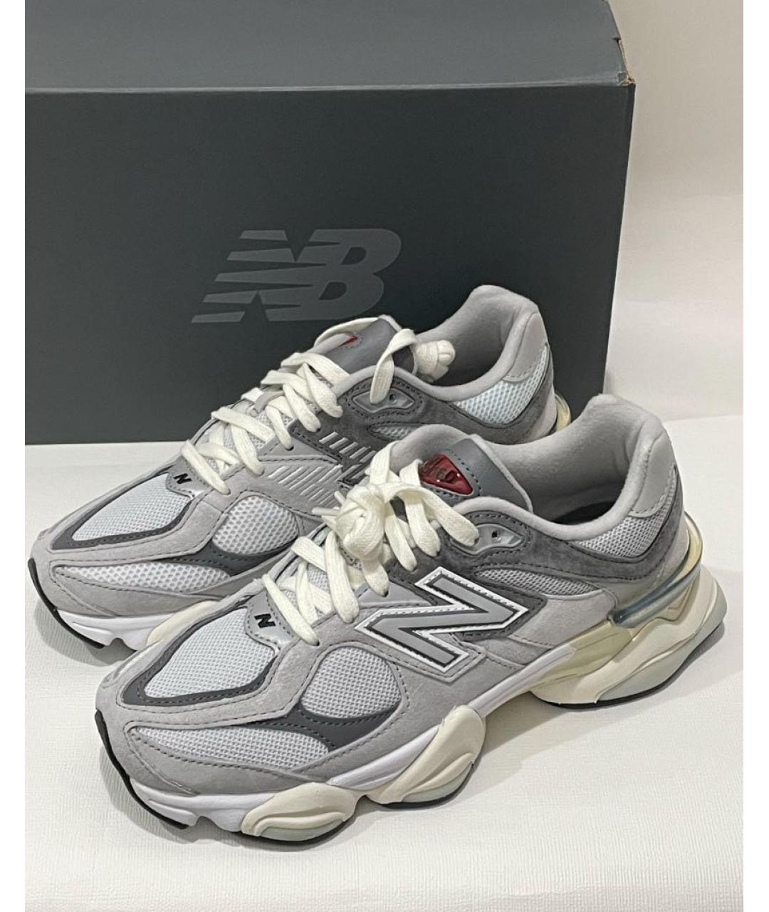 NEW BALANCE Серые замшевые низкие кроссовки / кеды, фото 6