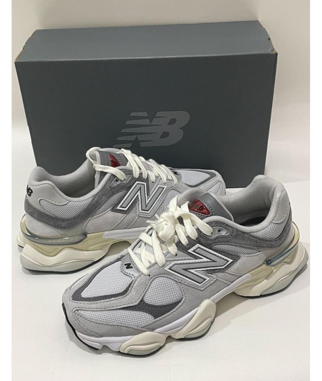 NEW BALANCE Серые замшевые низкие кроссовки / кеды, фото 5