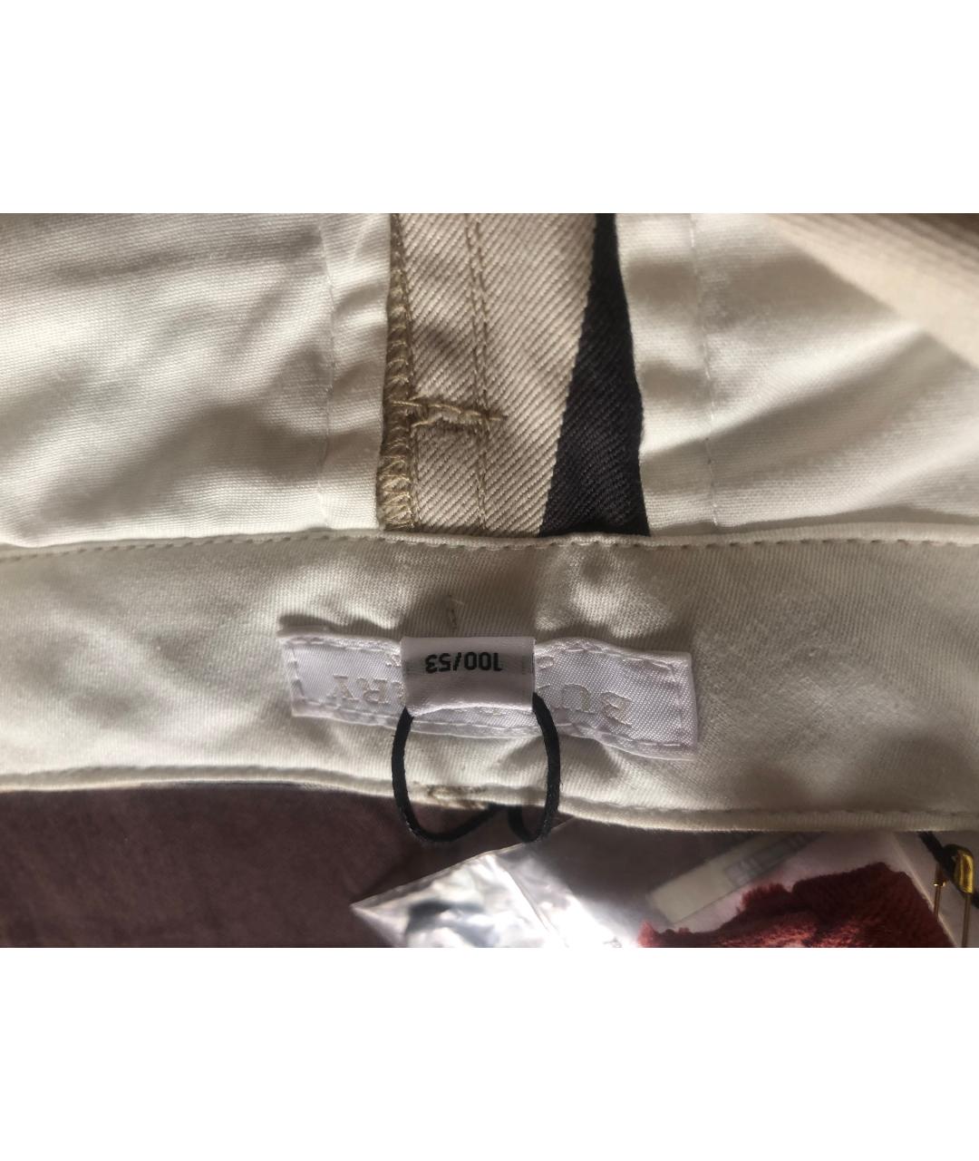 BURBERRY Мульти хлопковые брюки и шорты, фото 3