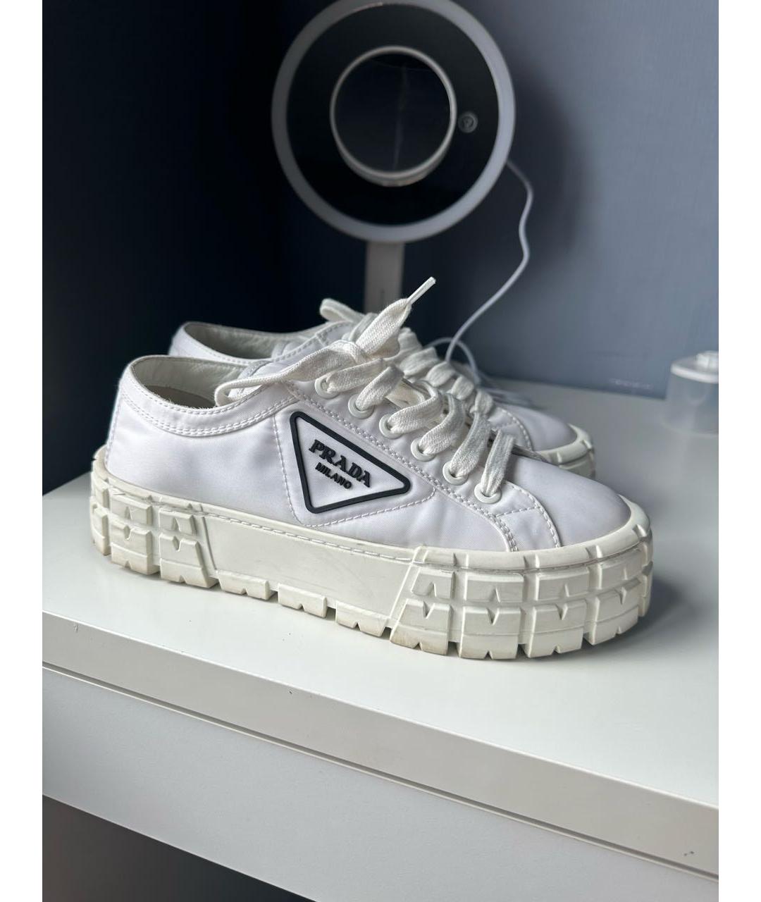 PRADA Белые кеды, фото 5