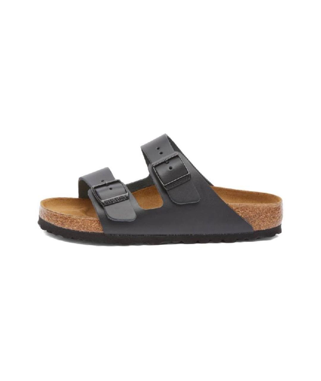 BIRKENSTOCK Черные кожаные сандалии, фото 5