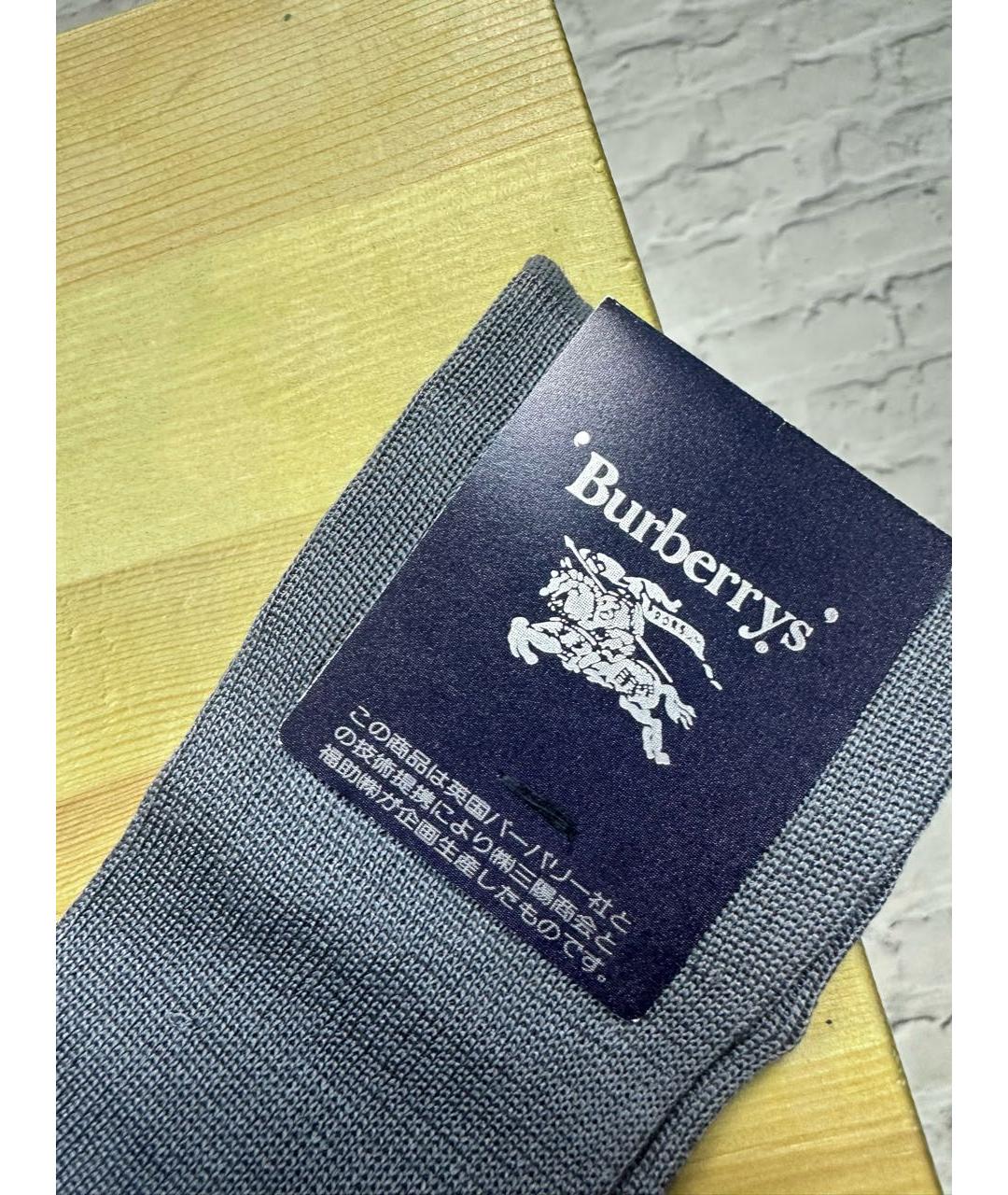 BURBERRY Серые носки, чулки и колготы, фото 4