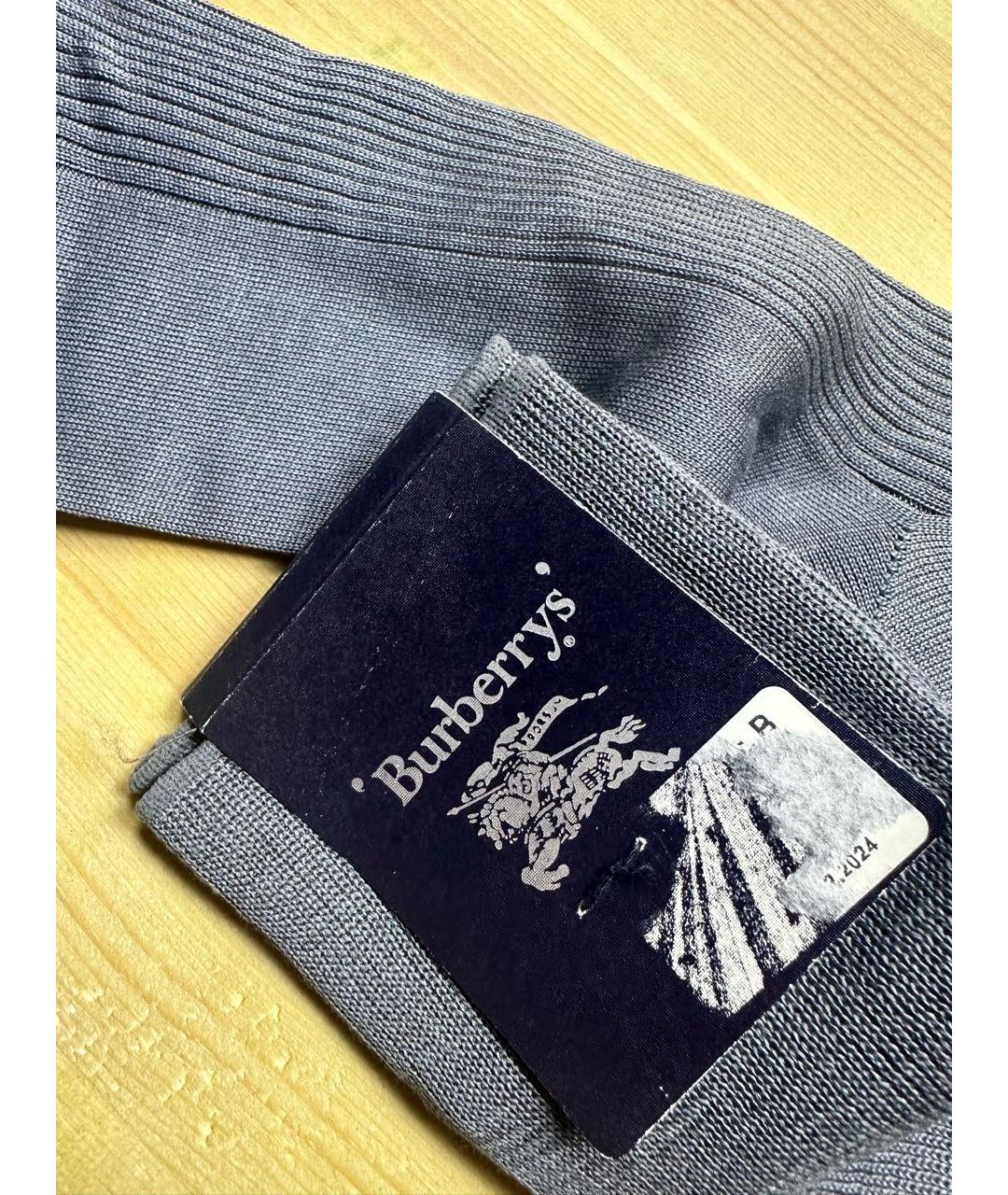 BURBERRY Серые носки, чулки и колготы, фото 5