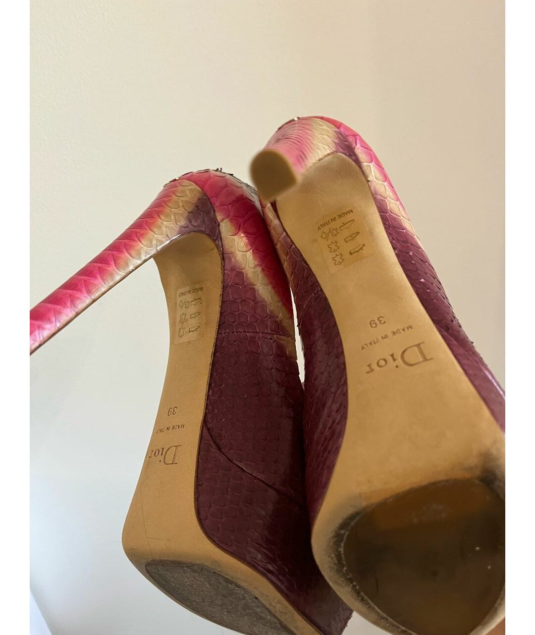 ALEXANDER MCQUEEN Розовые кожаные туфли, фото 4