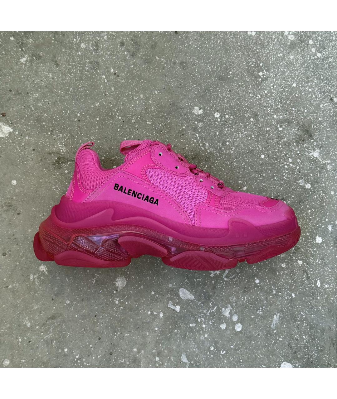 BALENCIAGA Фуксия кроссовки, фото 10