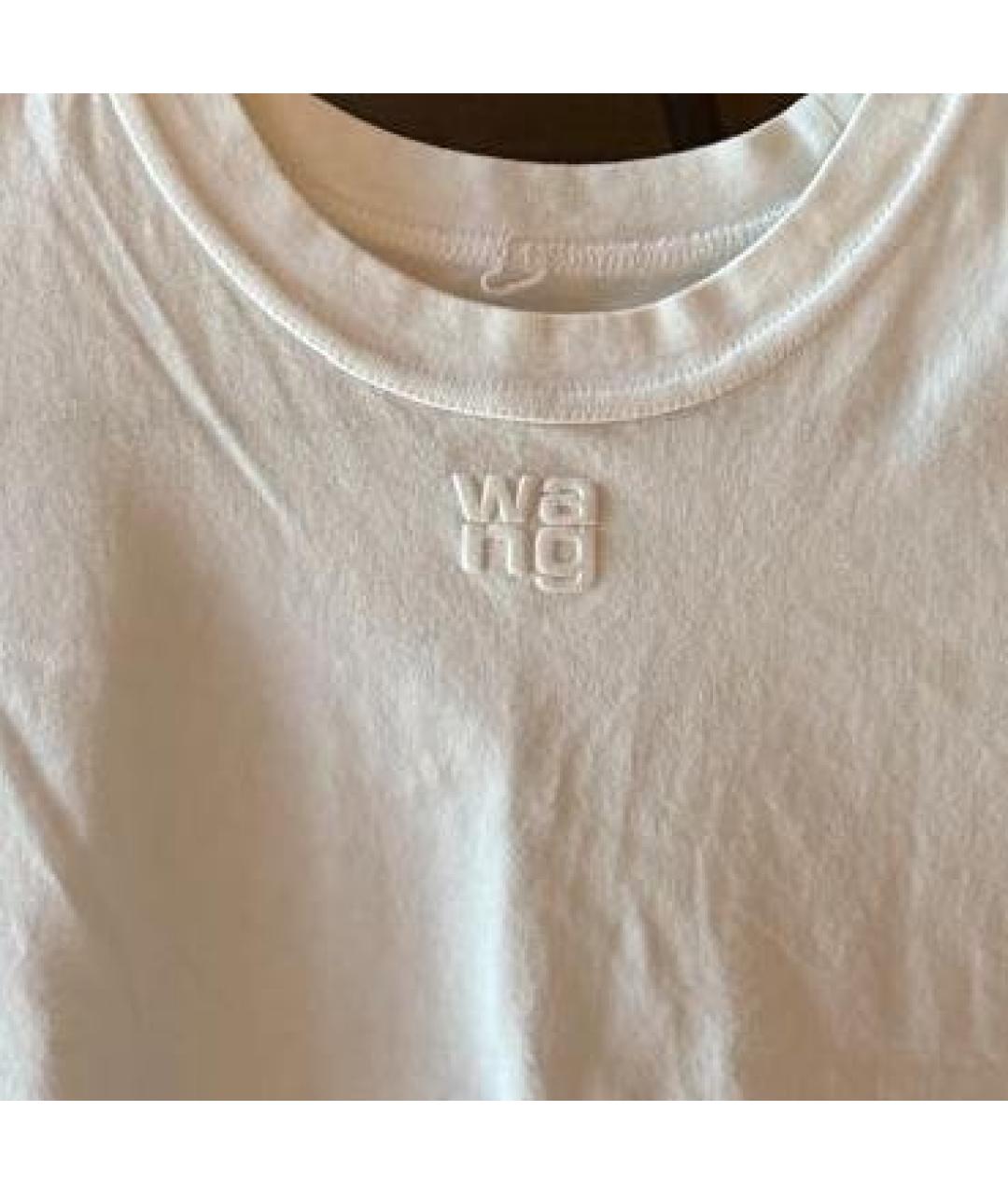ALEXANDER WANG Белая хлопковая майка, фото 4