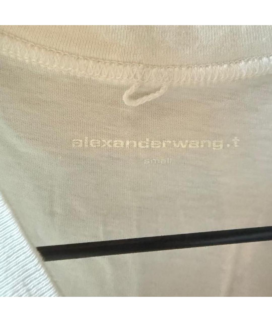 ALEXANDER WANG Белая хлопковая майка, фото 3