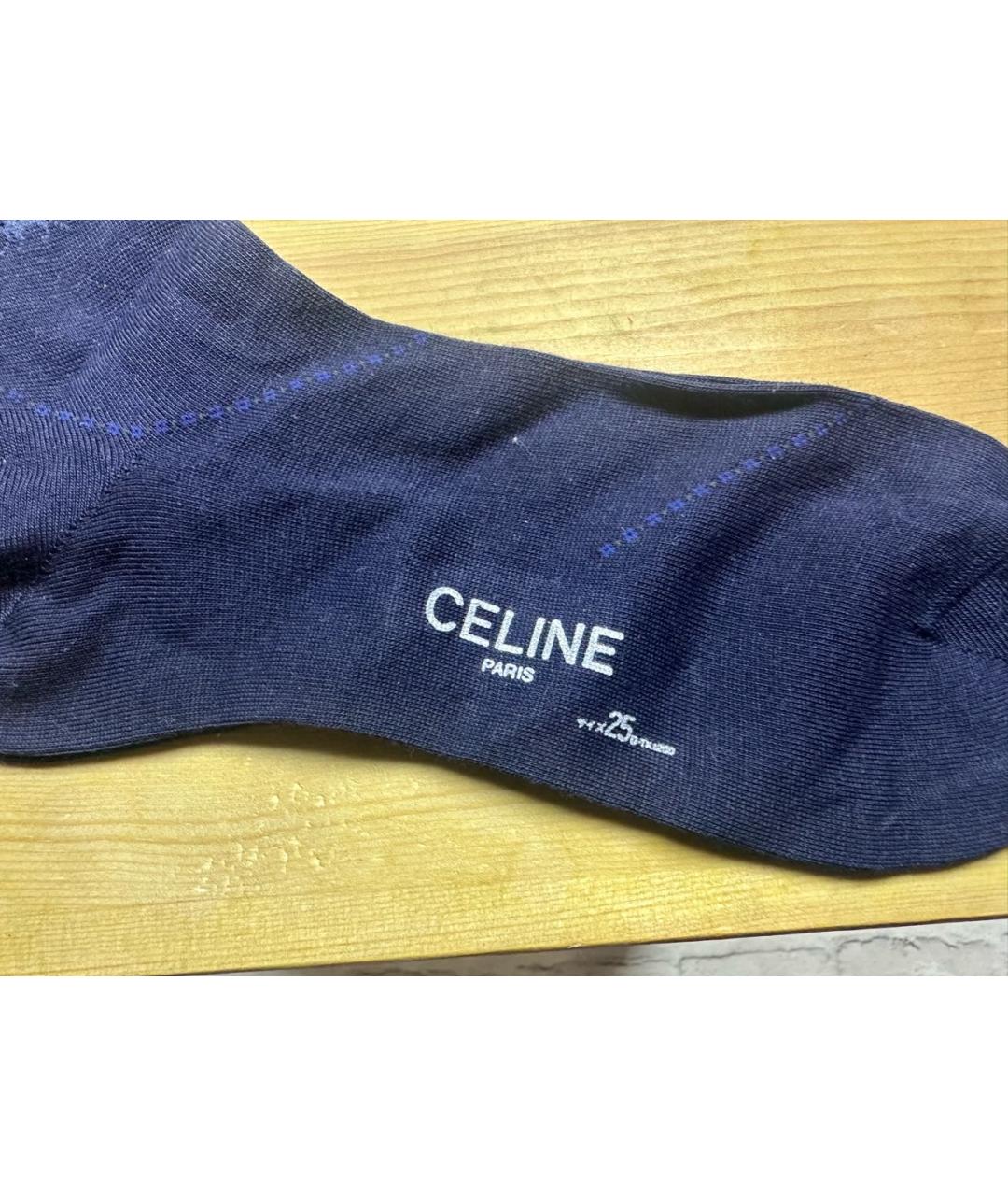 CELINE Темно-синие носки, чулки и колготы, фото 3