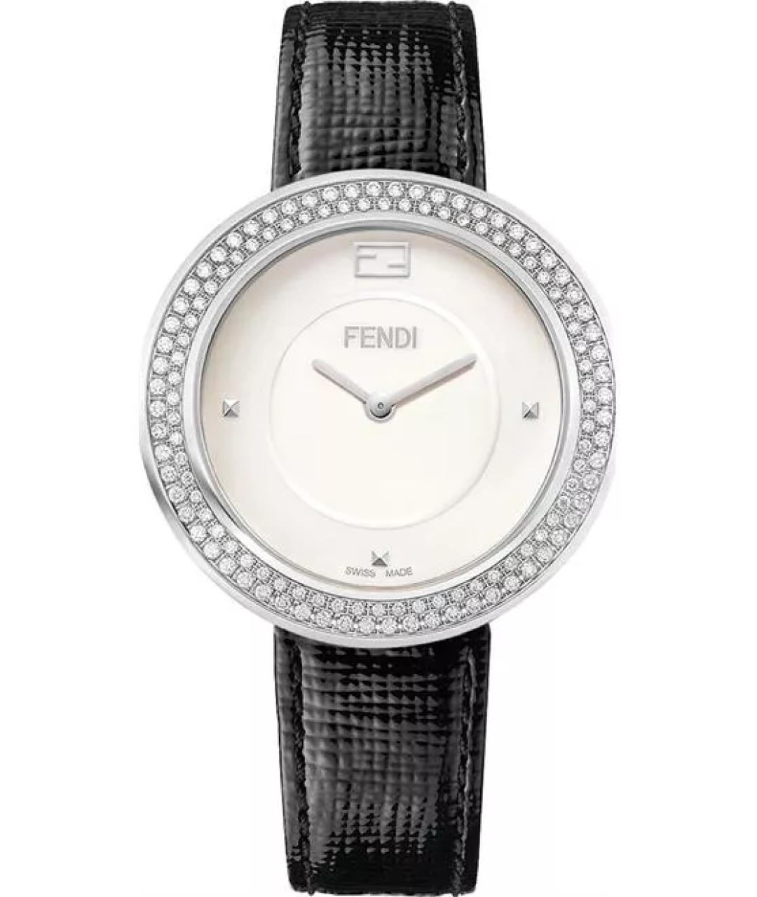 FENDI Серебряные стальные часы, фото 1