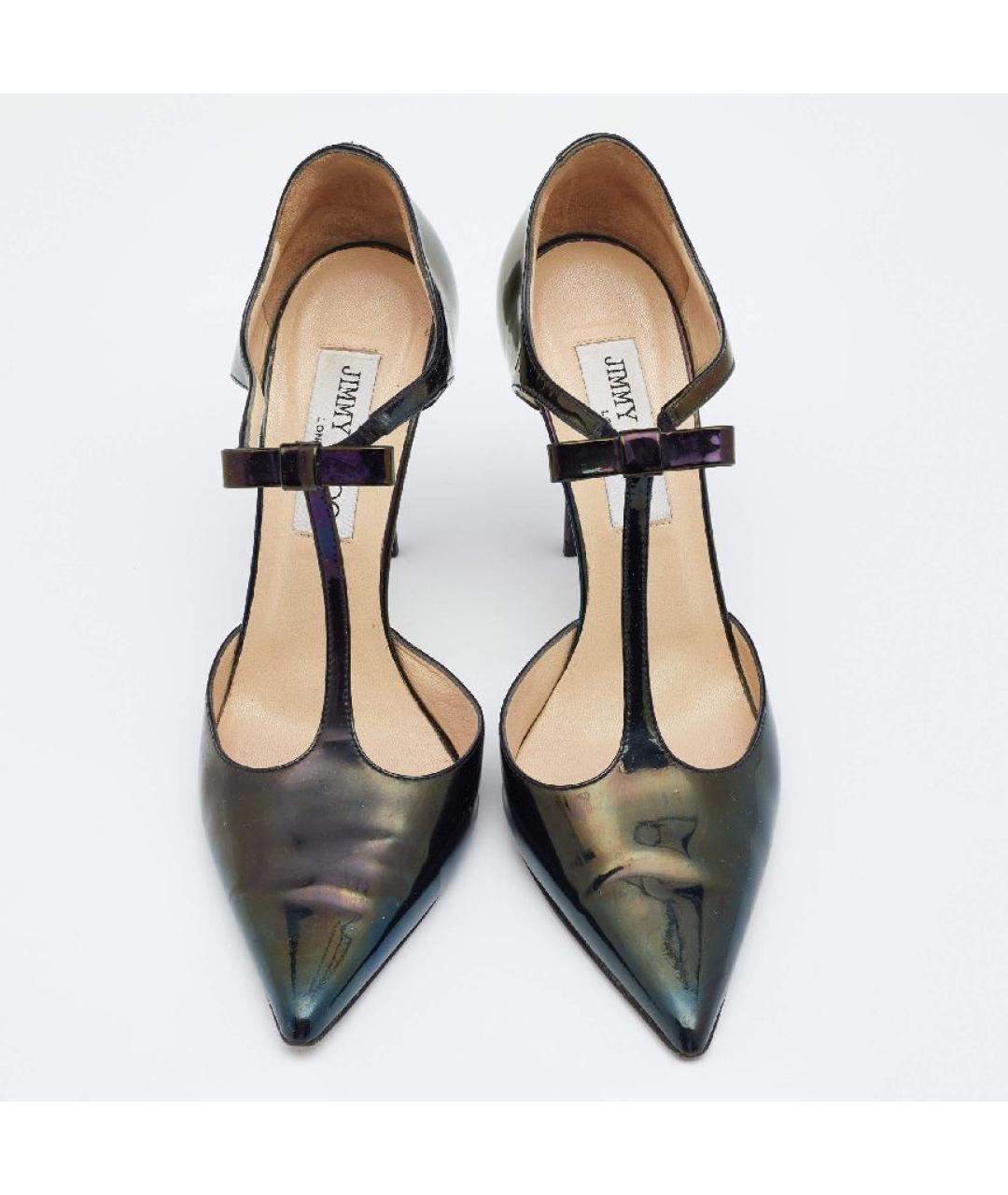 JIMMY CHOO Черные туфли из лакированной кожи, фото 3