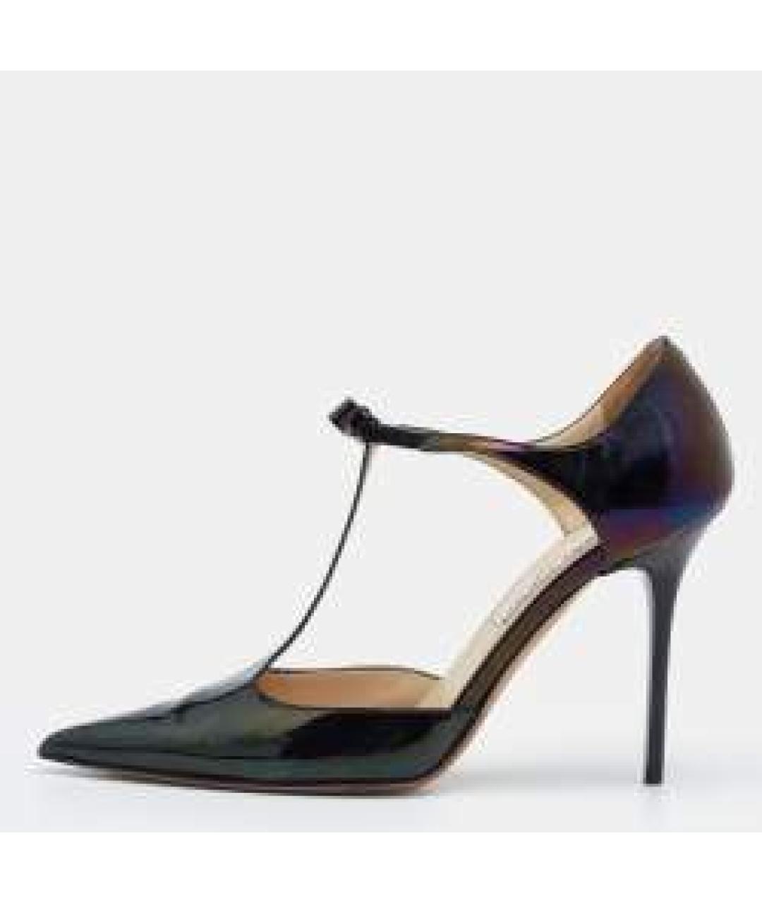JIMMY CHOO Черные туфли из лакированной кожи, фото 5