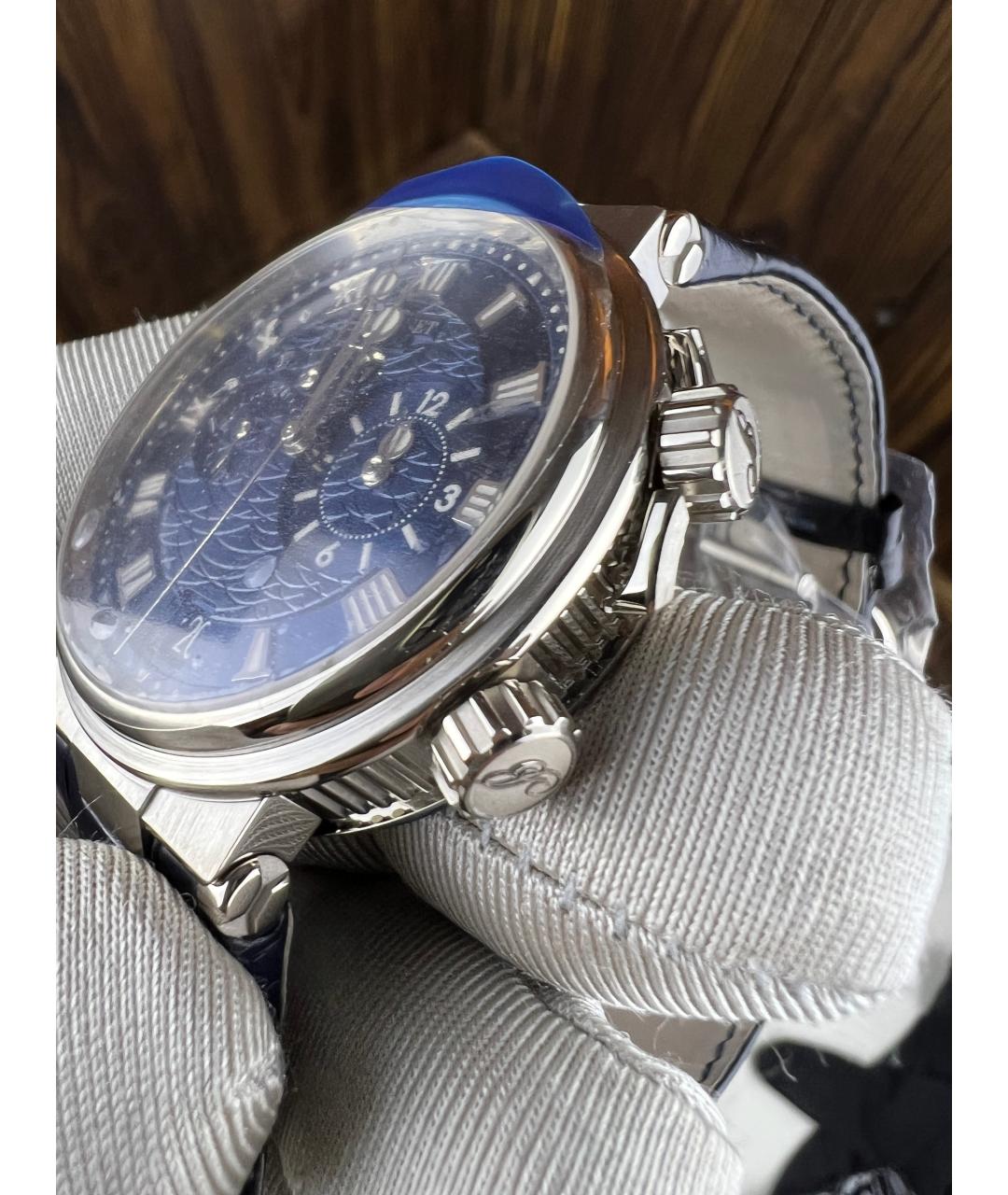 Breguet Темно-синие часы из белого золота, фото 5