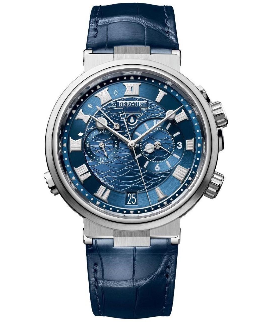 Breguet Темно-синие часы из белого золота, фото 1