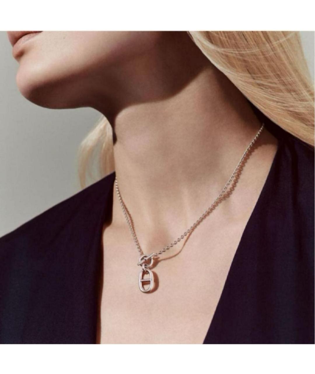 HERMES Серебряная серебряная подвеска, фото 4