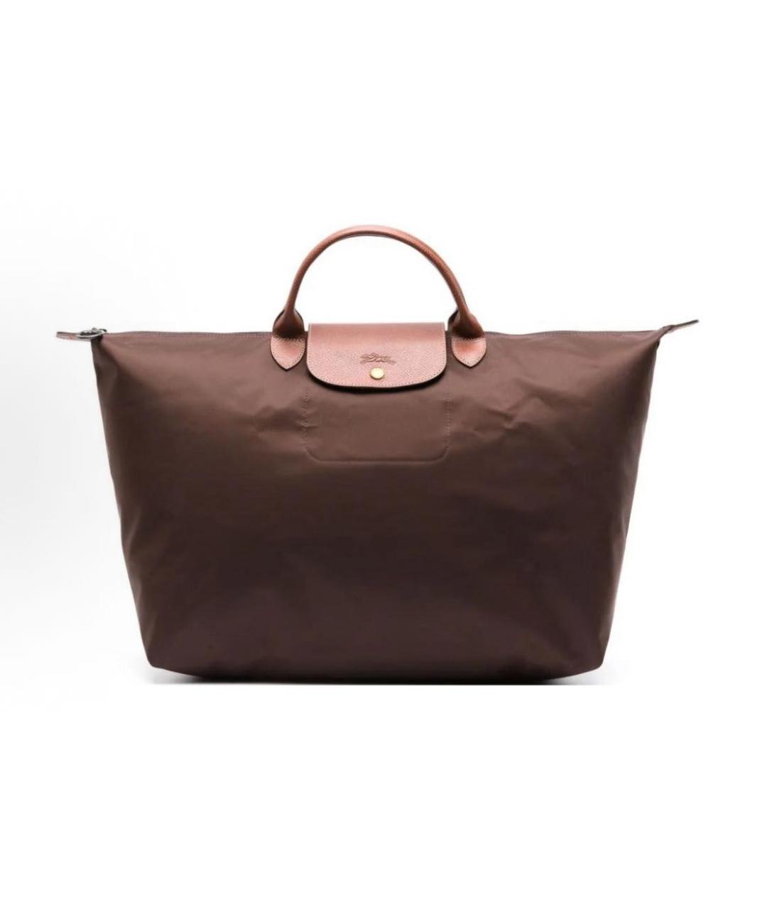 LONGCHAMP Коричневая сумка тоут, фото 4