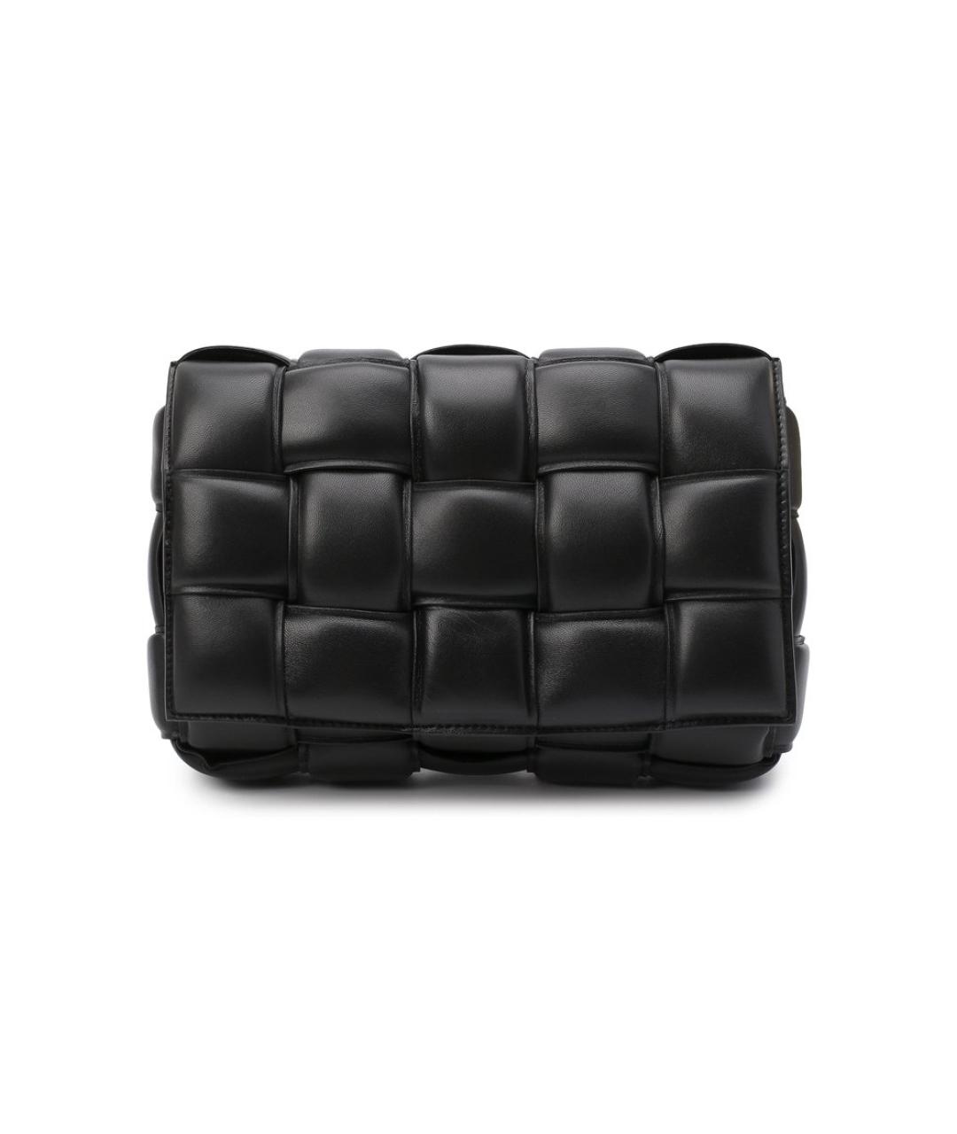 BOTTEGA VENETA Черная кожаная сумка через плечо, фото 1
