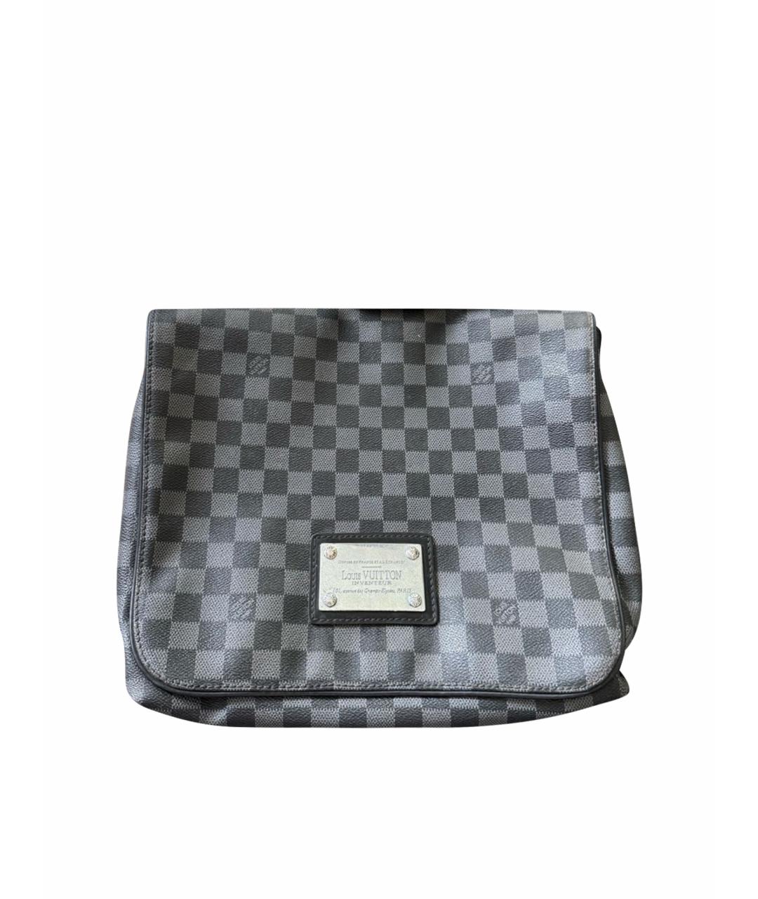 LOUIS VUITTON Черный портфель из искусственной кожи, фото 1