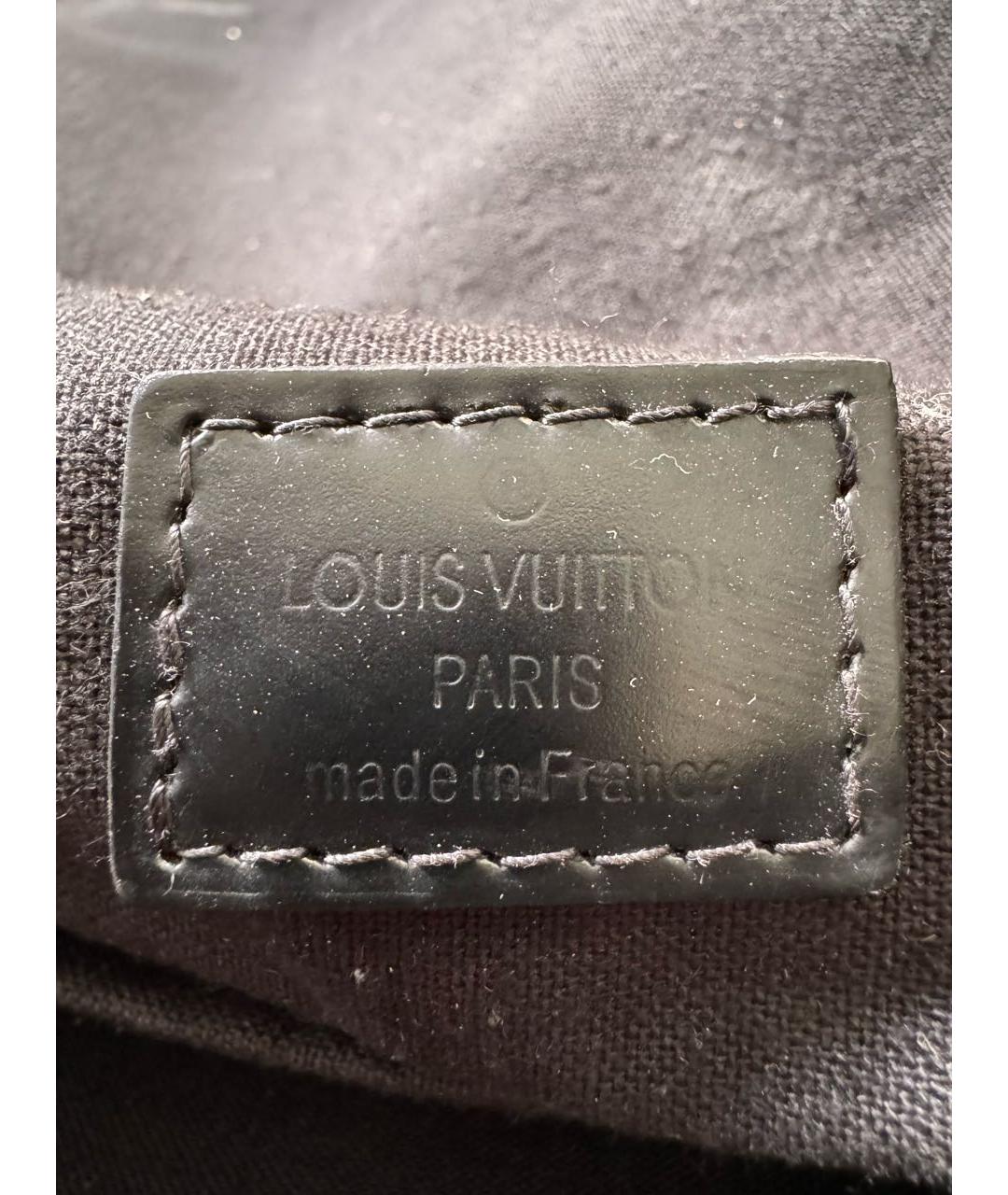 LOUIS VUITTON Черный портфель из искусственной кожи, фото 4