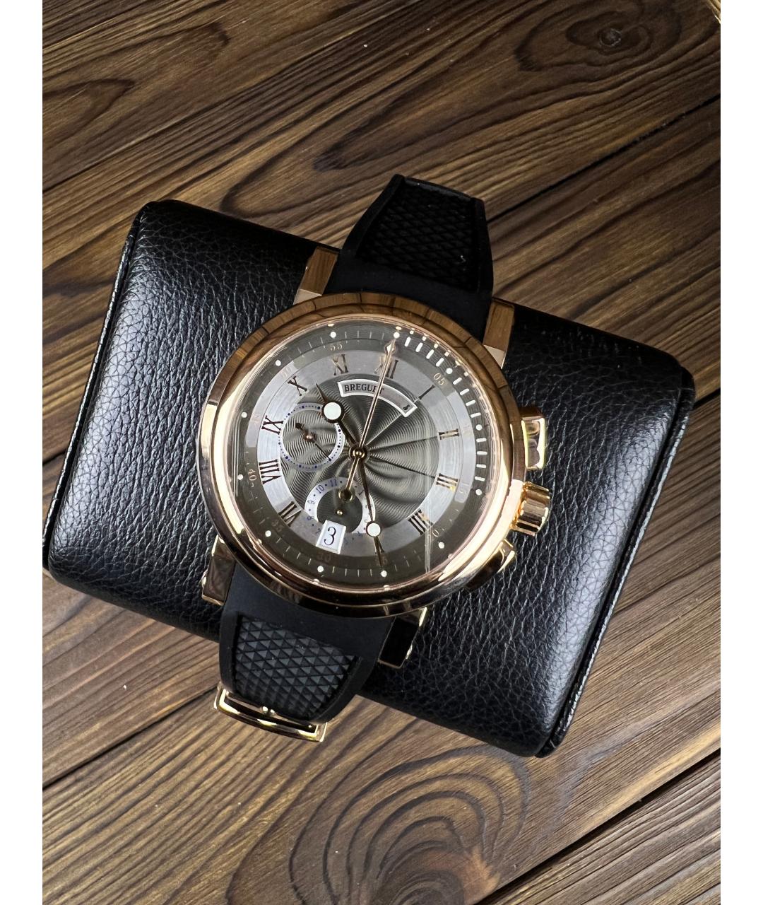Breguet Черные часы из розового золота, фото 3