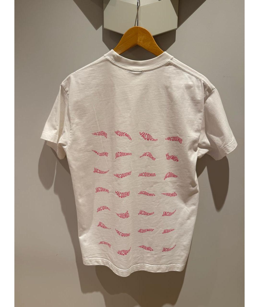 JACQUEMUS Белая хлопковая футболка, фото 5