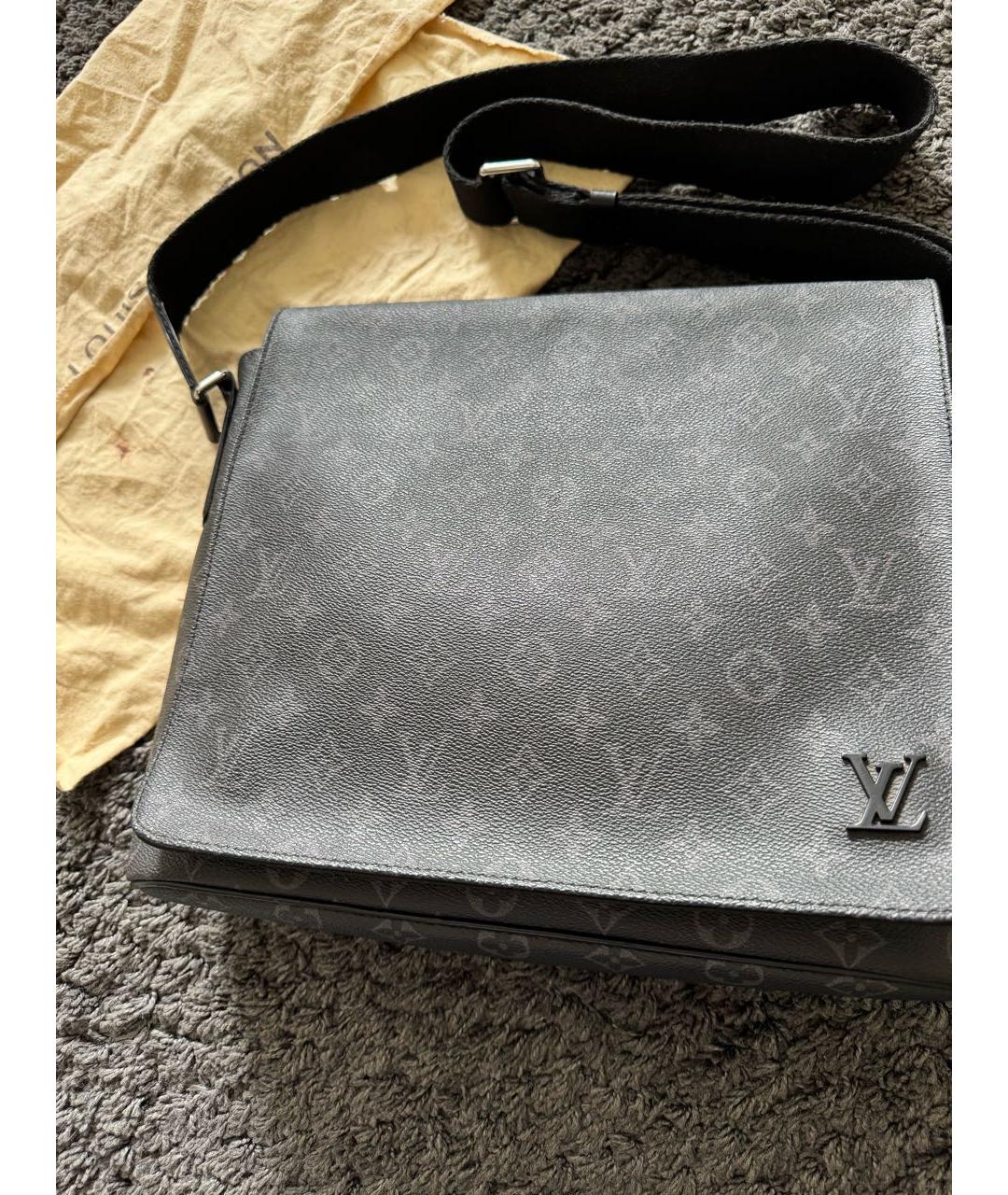 LOUIS VUITTON Черный портфель из искусственной кожи, фото 2