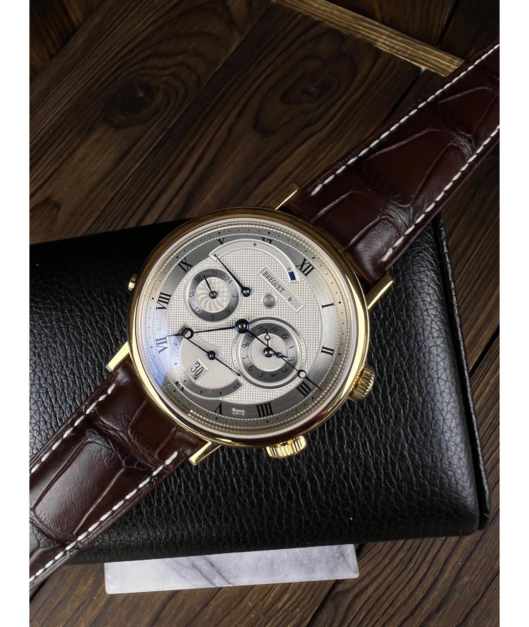 Breguet Коричневые часы из желтого золота, фото 3